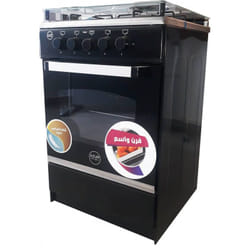 Cuisinière Azur Basic 4 Feux 55cm - Noir