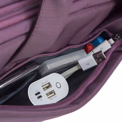 Rivacase Central sacoche d'ordinateurs portables 33,8 cm (13.3") Malette Violet - Vue supplémentaire 7