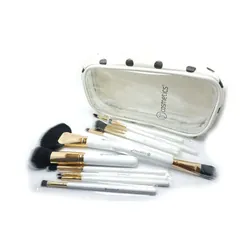 Trousse 14 pinceaux maquillage blanc- bh cosmetics