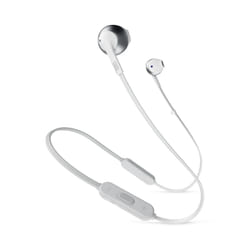 Écouteurs Bluetooth JBL Tune 205BT Argent - Casque sans fil avec appel et musique