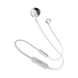 Écouteurs Bluetooth JBL Tune 205BT Argent - Casque sans fil avec appel et musique