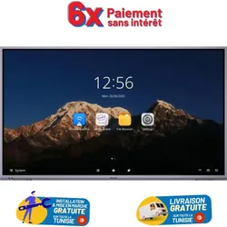 Écran Interactif Blanc 75" 4K UHD - Hikvision DS-D5B75RB/C - Tableau Tactile HDMI Noir