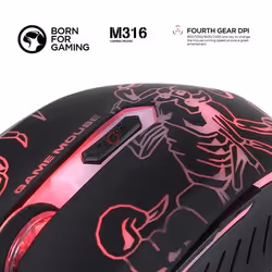 Marvo M316 souris Droitier USB Type-A Optique 2400 DPI - Vue supplémentaire 3