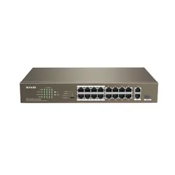 Switch Non Géré L2 Fast Ethernet 16 Port PoE Noir 150W