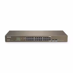 Tenda TEG1024F, Non-géré, L2, Gigabit Ethernet (10/100/1000), Full duplex, Grille de montage, 1U