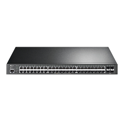 TP-Link TL-SG3452P commutateur réseau Géré L2/L3 Gigabit Ethernet (10/100/1000) Connexion Ethernet, supportant l'alimentation via ce port (PoE) 1U Noir (TL-SG3452P)