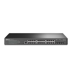 TP-Link TL-SG3428X commutateur réseau Géré L2+/L3 Gigabit Ethernet (10/100/1000) 1U Noir (TL-SG3428X)