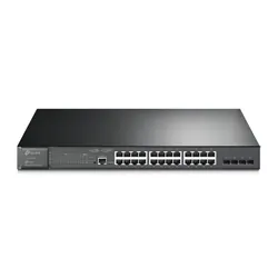Switch Géré L2/L3 Gigabit Ethernet PoE 28 Port 10/100/1000 Mbps Noir TP-Link TL-SG3428MP
