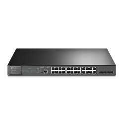 TP-Link TL-SG3428MP commutateur réseau Géré L2/L3 Gigabit Ethernet (10/100/1000) Connexion Ethernet, supportant l'alimentation via ce port (PoE) 1U Noir (TL-SG3428MP)