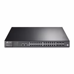 TP-Link T3700G-28TQ, Géré, L3, Gigabit Ethernet (10/100/1000), Grille de montage, 1U