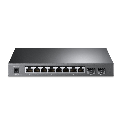 TP-Link TL-SG2210P commutateur réseau Géré L2/L4 Gigabit Ethernet (10/100/1000) Connexion Ethernet, supportant l'alimentation via ce port (PoE) Noir (TL-SG2210P)