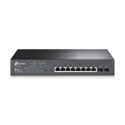 Switch Géré L2/L2+ Gigabit Ethernet PoE 10/100/1000 Mbps Noir - TP-Link TL-SG2210MP