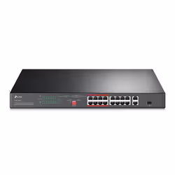 TP-LINK TL-SL1218P, Fast Ethernet (10/100), Connexion Ethernet, supportant l'alimentation via ce port (PoE), Grille de montag ...