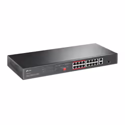 Switch Gigabit Non-Géré TP-Link TL-SL1218P - 16 Ports Ethernet 10/100/1000 avec Alimentation PoE et Connexion RJ45 - Noir