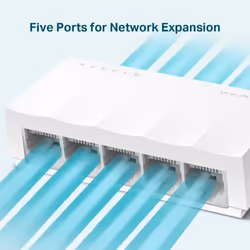 TP-LINK LS1005 commutateur réseau Non-géré Fast Ethernet (10/100) Blanc (LS1005)