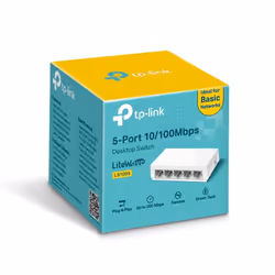 TP-LINK LS1005 commutateur réseau Non-géré Fast Ethernet (10/100) Blanc (LS1005) - Vue supplémentaire 5