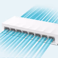 TP-LINK LS1008 commutateur réseau Non-géré Fast Ethernet (10/100) Blanc (LS1008) - Vue supplémentaire 5