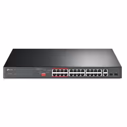 TP-LINK TL-SL1226P, Non-géré, Fast Ethernet (10/100), Connexion Ethernet, supportant l'alimentation via ce port (PoE), Grille ...