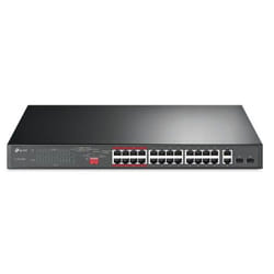 TP-Link 24-Port 10/100Mbps + 2-Port Gigabit Unmanaged PoE+ Switch (TL-SL1226P)