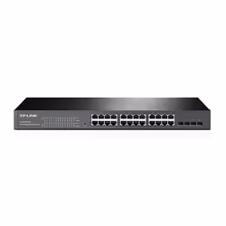TP-Link T1600G-28TS, Géré, L2/L3/L4, Gigabit Ethernet (10/100/1000), Grille de montage, 1U