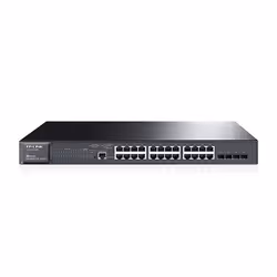 TP-Link T2600G-28MPS, Géré, L2, Gigabit Ethernet (10/100/1000), Connexion Ethernet, supportant l'alimentation via ce port (Po ...