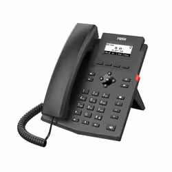 Fanvil X301P téléphone fixe Noir 2 lignes LCD