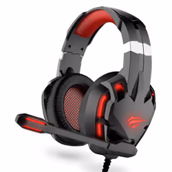 Casque Gaming LED Rouge HV-H2001U - Havit HV-H2001U