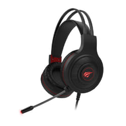 Havit HV-H2011D écouteur/casque Avec fil Arceau Jouer Noir, Rouge