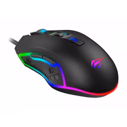 Souris filaire Havit HV-MS1018 RGB - Longueur Cable 1.6 m - Bouton DPI - 6x Boutons - Résolution 1000 / 1600 / 2400 / 3200 dp ...