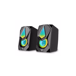 Haut Parleur Havit SK563 - RGB - Puissance 6W (2x 3W) - Fréquence 150Hz ~ 20KH - Impédance 4Ω - Connectivité USB et Jack 3.5m ...
