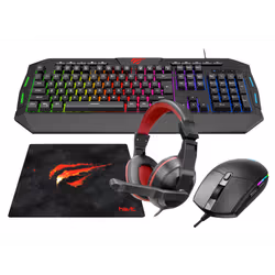 Ensemble Gaming Clavier + Souris + Tapis + Casque Havit KB501CM