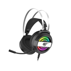 Écouteur Gaming Havit H2026D - Casque avec Fil et Connecteur USB Type-A - Noir et Argent
