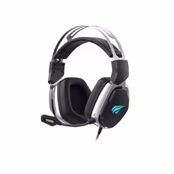 Havit H2018U, Avec fil, Jouer, 20 - 20000 Hz, Casque, Noir, Argent