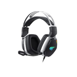 Écouteurs Gaming Havit H2018U - Casque avec Fil Argent et Noir