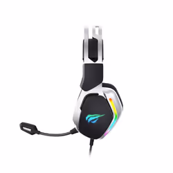 Écouteurs Gaming Havit H2018U - Casque avec Fil Argent et Noir