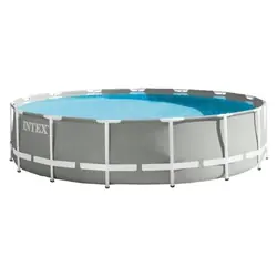 Intex 26726 piscine hors sol Rond 16805 L Gris