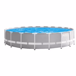 Intex 26756NP, 32695 L, Piscine hors sol, Adultes et enfants, Echelle, Gris, 107,4 kg