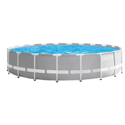 Intex 26756NP piscine hors sol Rond 32695 L Gris