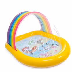 Intex Rainbow Arch Spray Pool, 84 L, Piscine gonflable, Enfant, Multicolore, 8 kg