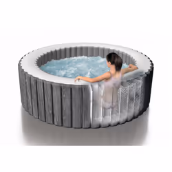 Intex PureSpa Greywood Deluxe 795 L 4 personne(s) Rond Gris - Vue supplémentaire 2