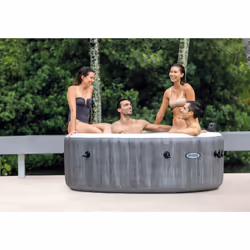 Intex PureSpa Greywood Deluxe 795 L 4 personne(s) Rond Gris - Vue supplémentaire 3