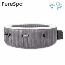Intex PureSpa Greywood Deluxe 1098 L 6 personne(s) Rond Gris - Vue supplémentaire 2