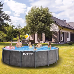 Intex Baltik Piscine hors sol Rond Graphite - Vue supplémentaire 2