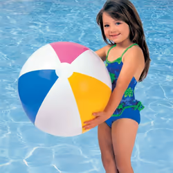 Intex 59030NP ballon de plage 61 cm Bleu, Violet, Blanc, Jaune - Vue supplémentaire 2