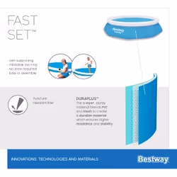 Bestway Fast Set Piscine gonflable ronde 2,44 m x 61 cm - Vue supplémentaire 6