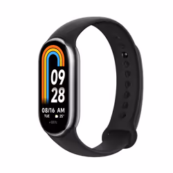 Bande de smartwatch Xiaomi 8 AMOLED noir et graphite - Suivi d'activité au poignet ou à clipser - Vue supplémentaire 3