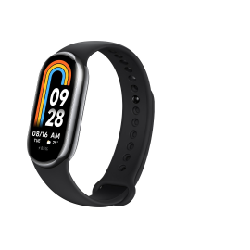 Bande de smartwatch Xiaomi 8 AMOLED noir et graphite - Suivi d'activité au poignet ou à clipser