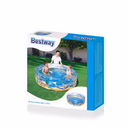Bestway Piscine gonflable TRANSPARENTE VIE SOUMARINE Φ1.7m x H53cm - Vue supplémentaire 2