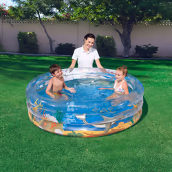 Bestway Piscine gonflable TRANSPARENTE VIE SOUMARINE Φ1.7m x H53cm - Vue supplémentaire 3