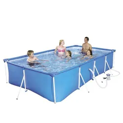 BESTWAY Piscine rectangulaire tubulaire L4,00 x l2,11 x H0,81m